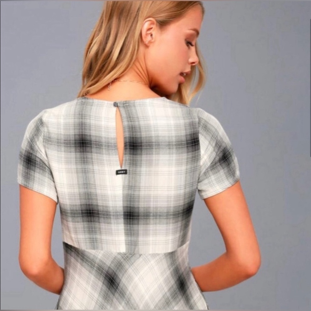 NWOT OBEY Plaid Skater Dress • XL - Picture 4 of 11